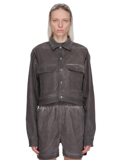 cape-sleeve denim jacket