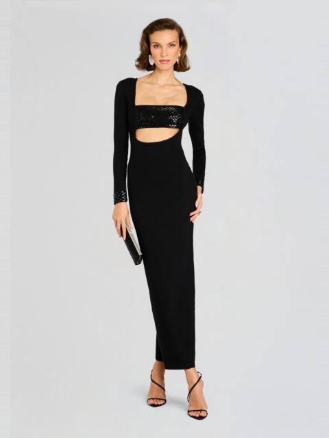 RAELLE EMBELLISHED KNIT DRESS