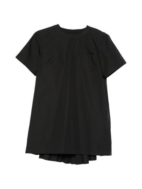 pleated-detail mini dress