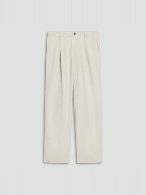 Relaxed Pleat Pant in Moonsoft Cotton