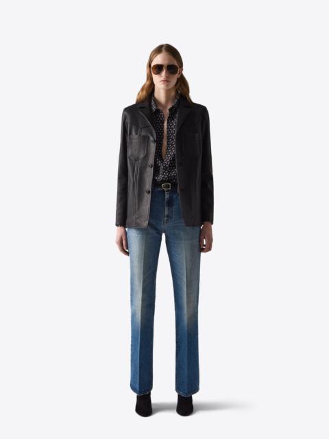 LEATHER JACKET 76 BLACK