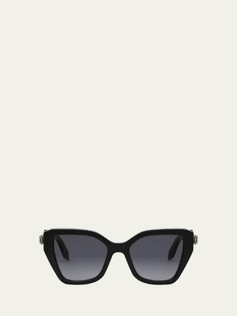 Serpenti Acetate Butterfly Sunglasses