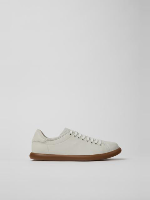 White Leather Sneakers for Women.