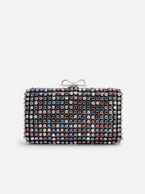 Multi Crystal Chainmail Clutch