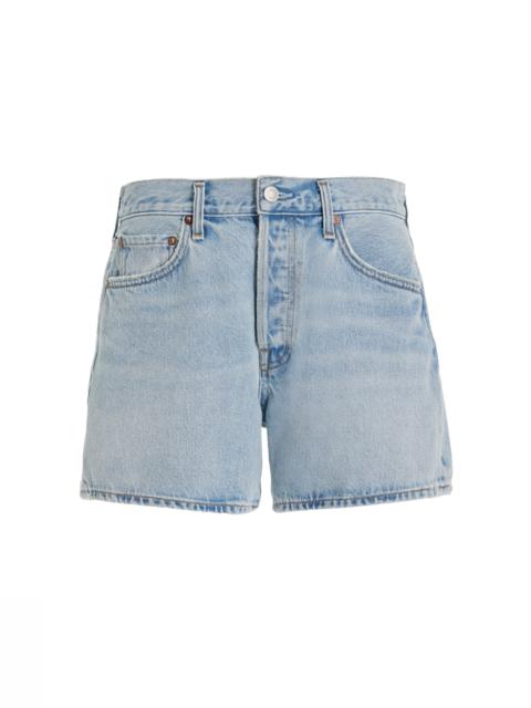 Parker Long Organic Cotton Denim Shorts light wash