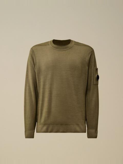 Merino Wool Crewneck Lens Sweater