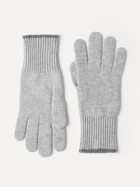 Cashmere knit gloves
