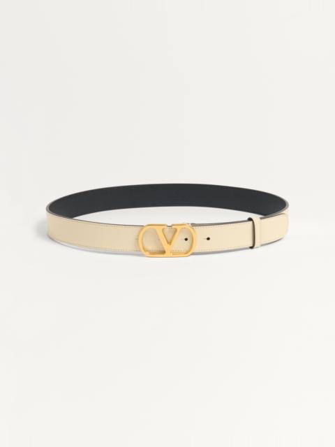 VLOGO SIGNATURE BELT IN SHINY CALFSKIN 30 MM