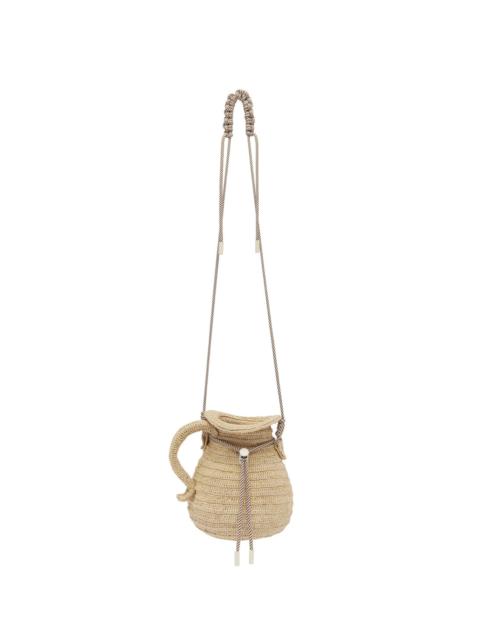 Michelle Raffia Jug Crossbody