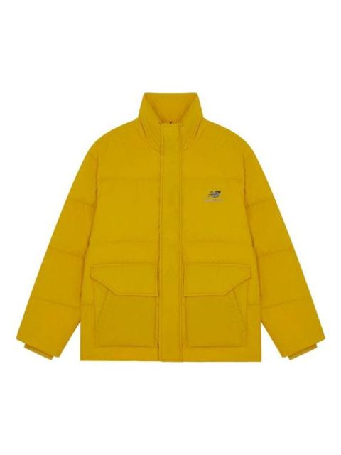 New Balance Logo Print Warm Jacket 'Yellow' AMJ14309-MSU