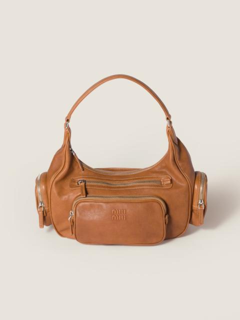 Pocket nappa leather bag