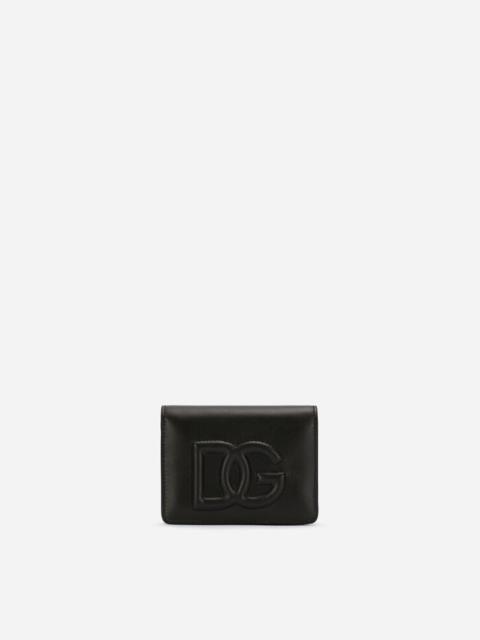 Calfskin wallet with DG logo