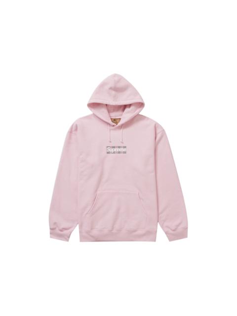 Supreme Burberry Box Logo Hooded Sweatshirt Light Pink