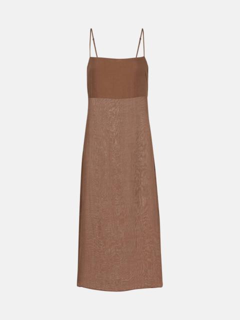 Niko ramie midi dress