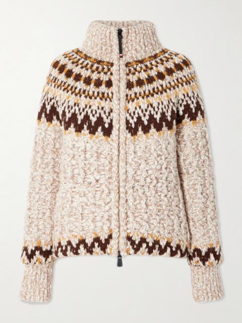 Wool-blend Down Cardigan