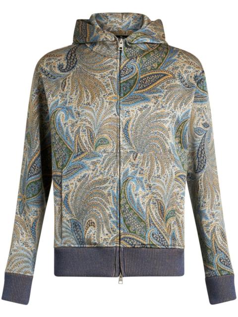 paisley-print hoodie