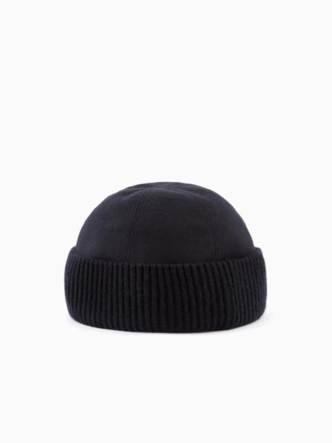 WOOL AND CASHMERE BEANIE HAT
