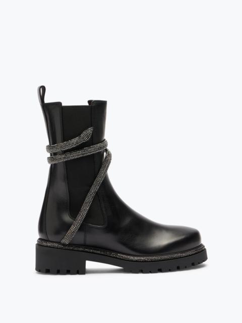Cleo Combat Black Biker Boots