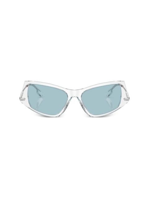 logo-plaque cat-eye sunglasses