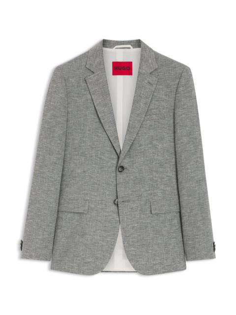 EXTRA-SLIM-FIT JACKET IN PERFORMANCE SHARKSKIN