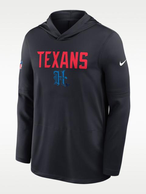 Houston Texans Pass Accuracy Men's Nike Dri-FIT NFL Long-Sleeve Hooded Top