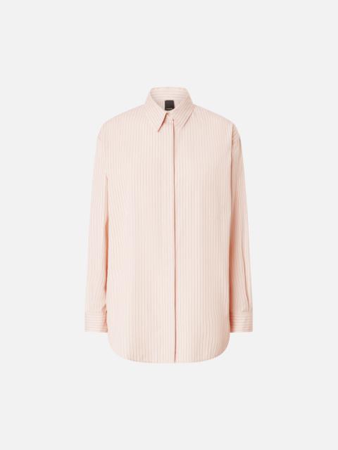 OVERSIZED STRIPED POPLIN SHIRT