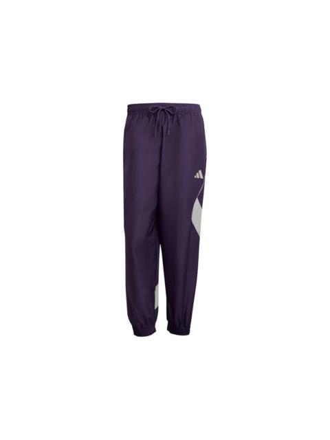 adidas Stadium Tracksuit Pants Aurora Plum Metal Grey