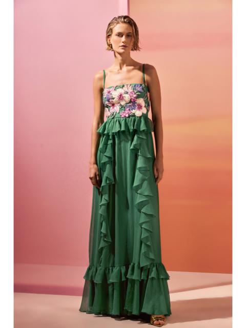 CHIFFON DAYDREAM FLOWERS MAXI DRESS