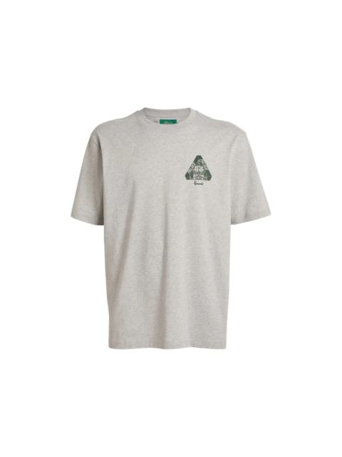 Palace x Harrods Logo T-shirt Grey