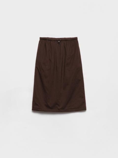 Reversible cotton jersey and Re-Nylon skirt