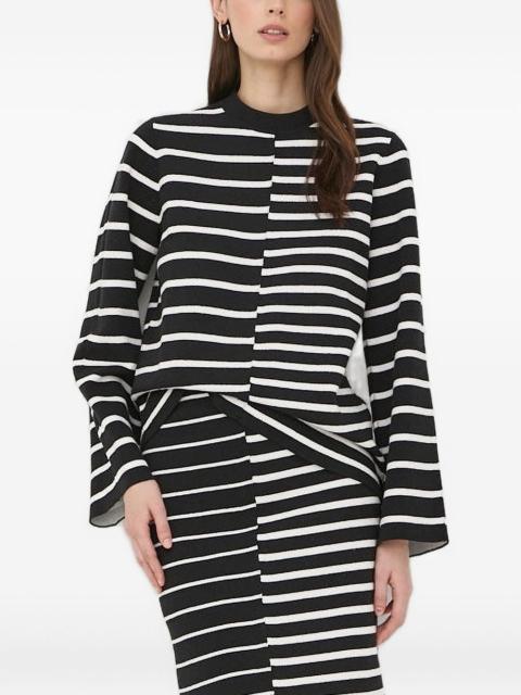 stripe crew-neck sweater