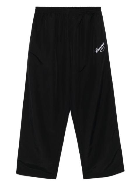 logo-embroidered track pants