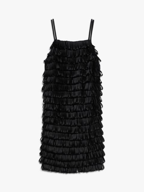 AVOLA Embroidered cady flared dress