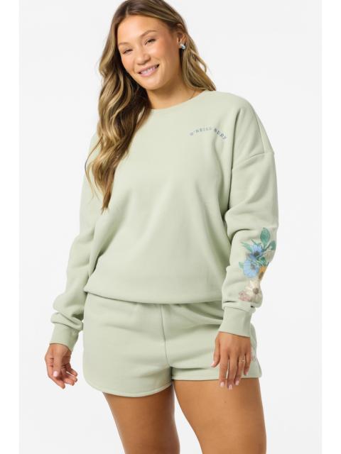 Petal Oversized Crew Neck Fleece