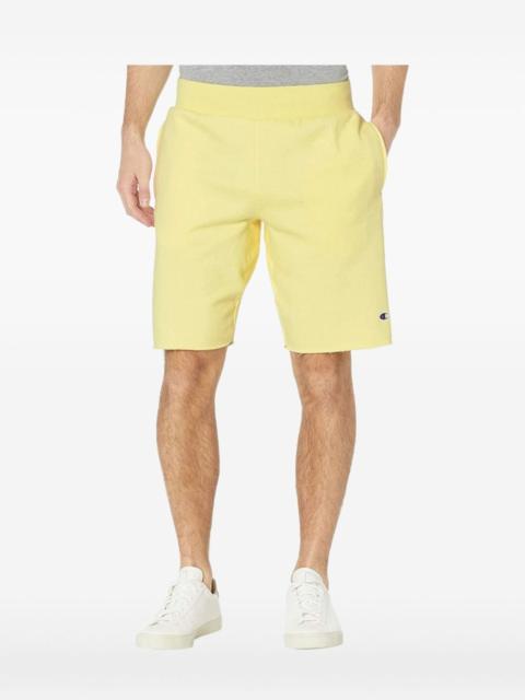 reverse weave cut-off shorts
