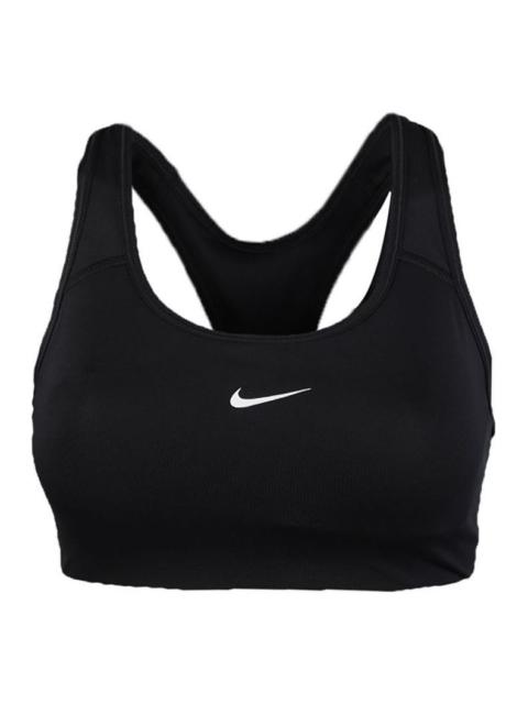 (WMNS) Nike Swoosh Medium-Support 1-Piece Pad Sports Bra 'Black' BV3637-010