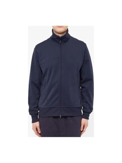Men's Y-3 Stand Collar Long Sleeves Casual Zipper Jacket Navy Blue FN3377