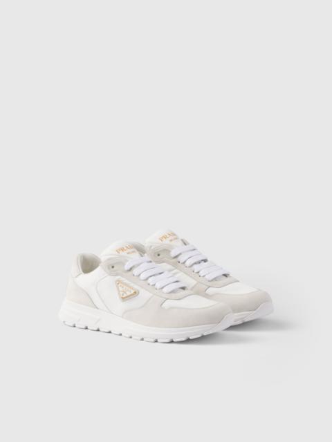 Prax 2.0 Re-Nylon and suede sneakers