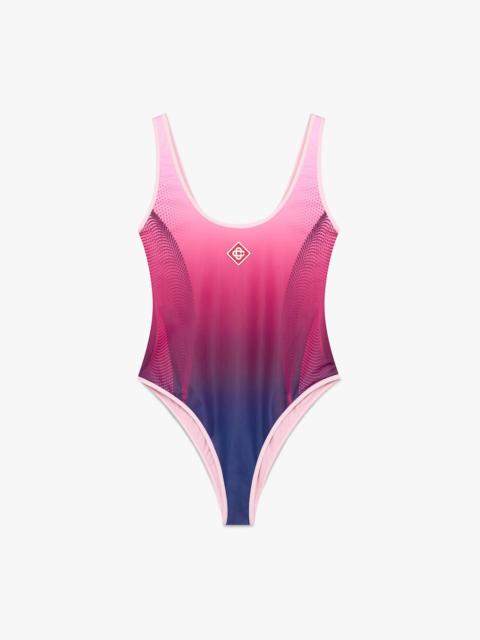 Aubergine Gradient Swimsuit | Casablanca Paris