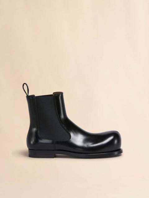 BLACK LEATHER NEW WAVE CHELSEA BOOT