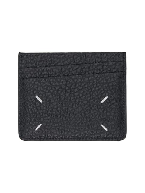 Black Four Stitches Card Holder