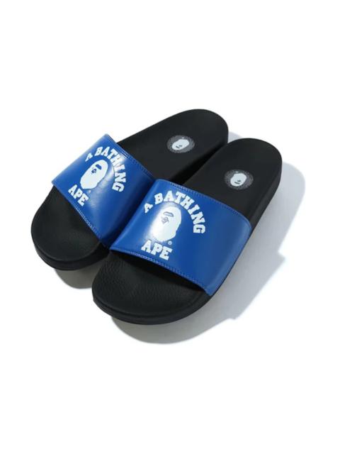 A Bathing Ape College Slide Sandals Blue (FW22)