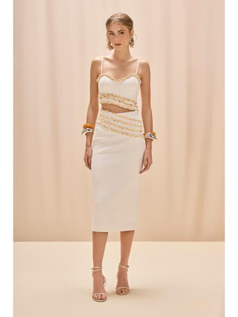 JADE KNIT MIDI SKIRT