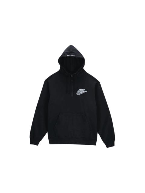 Supreme Nike Half Zip Hooded Sweatshirt Black
