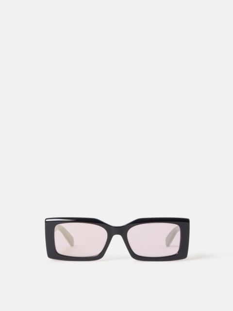 Logo-Engraved Rectangular Sunglasses