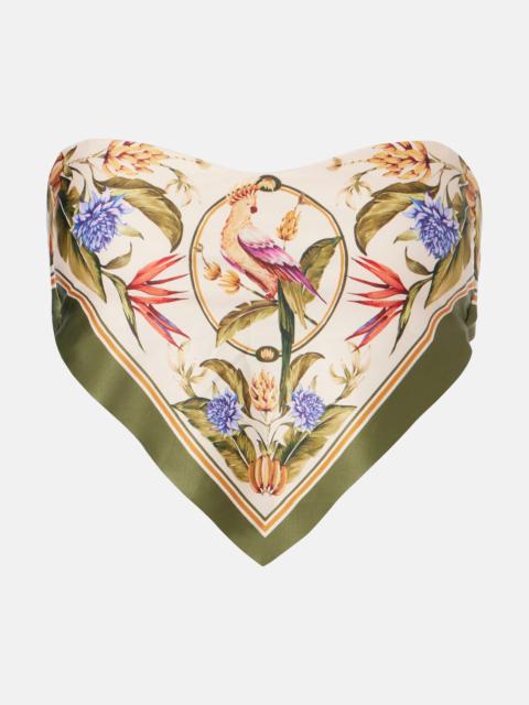 Strilitiza printed bandeau bikini top