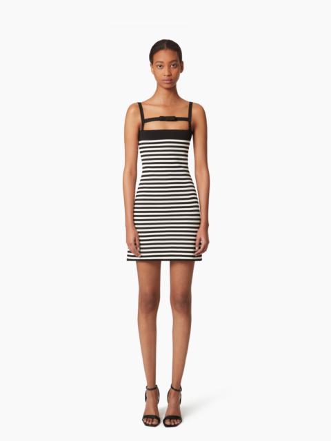 STRIPED KNIT DRESS