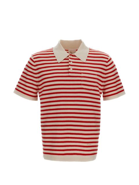 striped polo shirt