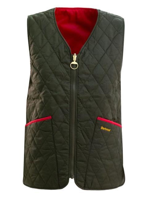 diamond-quilting gilet