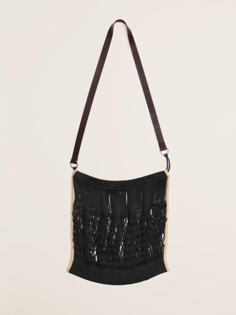 LARGE CROSSBODY FILT NET SHOPPING BAG